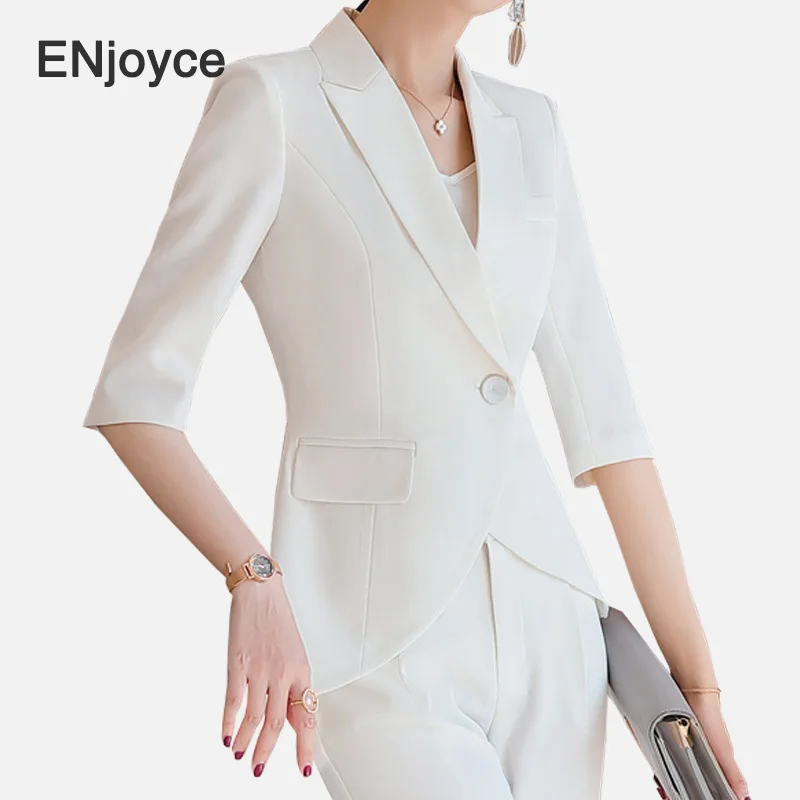 Весенне летний элегантный белый блейзер женский новый дизайн модная Офисная