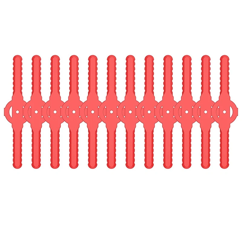

String Trimmer Head Blades Replace , 24 PC Plastic Cutter Blades Replacement for Cordless Grass Trimmer