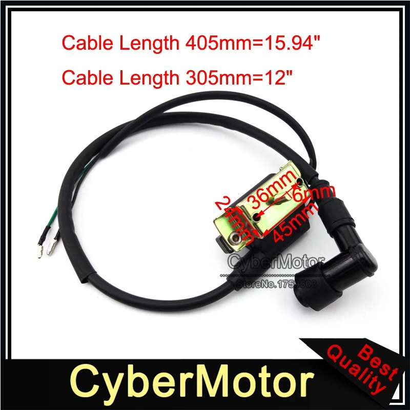 Катушка зажигания переменного тока CDI Коробка A7TC Свеча для 50cc 70cc 90cc 110cc двигатель