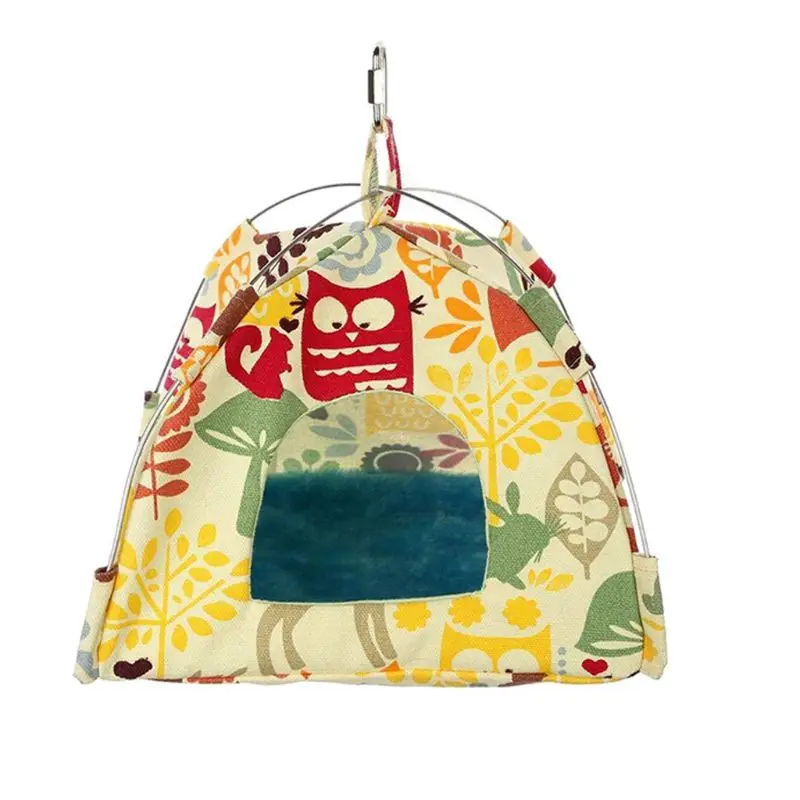 

Bird Nest House Bed Parrot Habitat Cave Hanging Tent Parakeet Sleep Hut Hammock