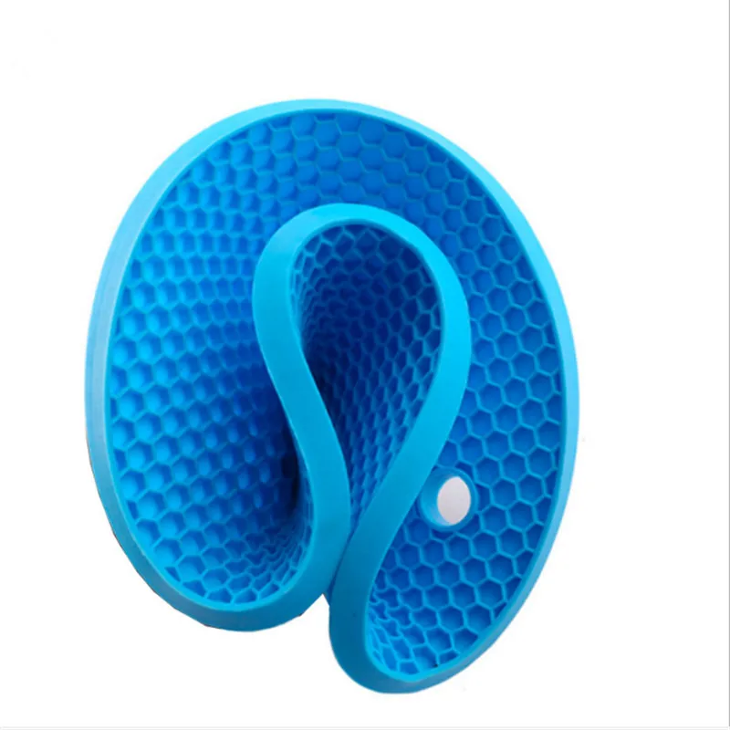 Круглый термостойкий силиконовый коврик подставки для кухонных приборов не