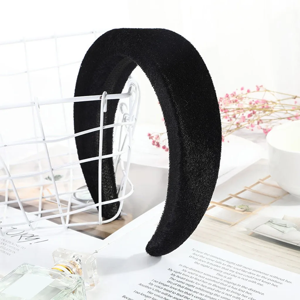 Новые бархатные аксессуары для волос: ободок для женщин с пластиковой подкладкой, модный головной убор, горячая доставка, многоцветные подарки.