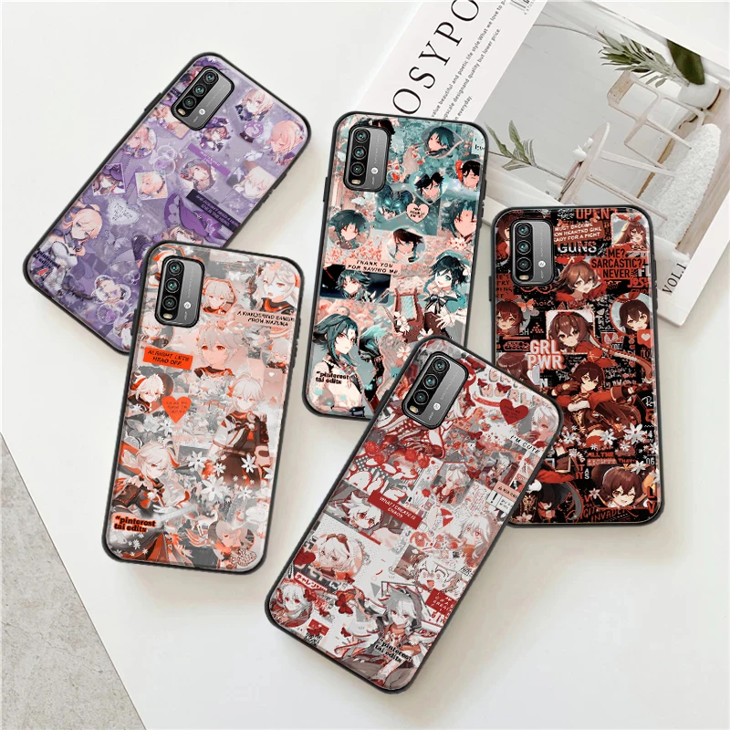

Genshin Impact Aesthetics Phone Case For Xiaomi Redmi Note 9 10 Pro MAX 5G 9T 9 9i 9AT 9A 9C Carcasa Funda Soft TPU Back Cover