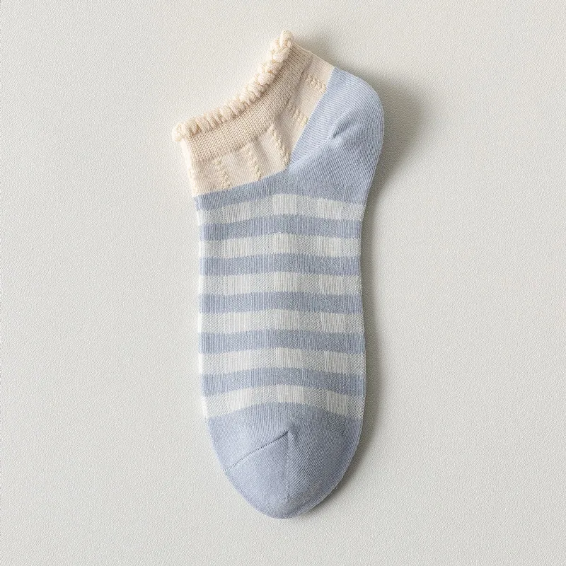 

Socks Female Spring and Summer Invisible Socks Female Shallow Mouth Wild New Floral Short Tube Female Socks Breathable Tide