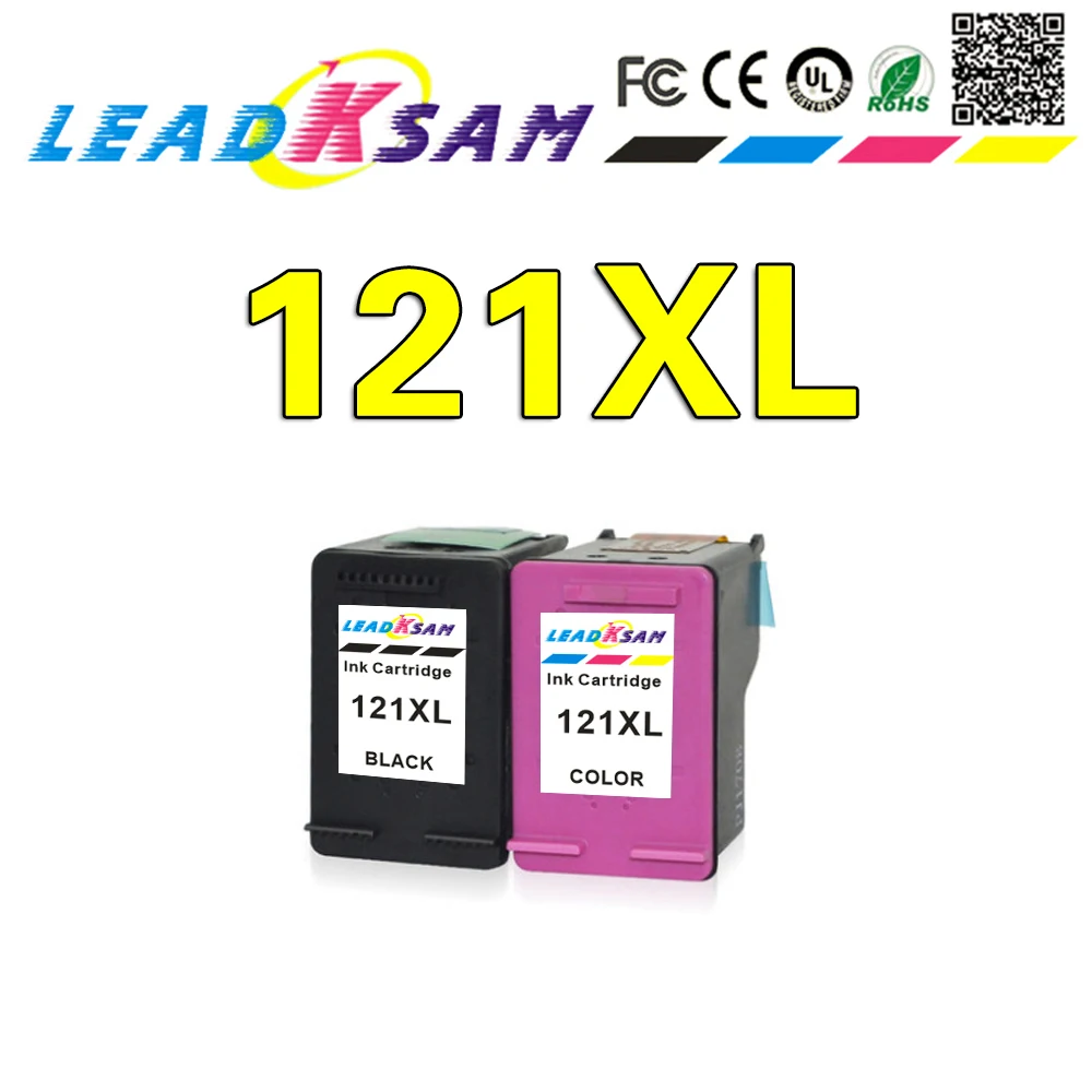 Чернильный картридж LEADKSAM 121XL совместимый с hp 121 xl для принтера hp121 Deskjet D2563 F4283 F2423