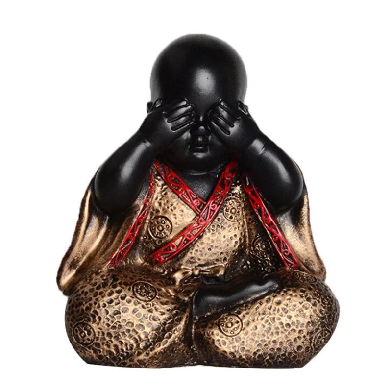 Декоративная полимерная статуя Будды в китайском стиле для украшения дома