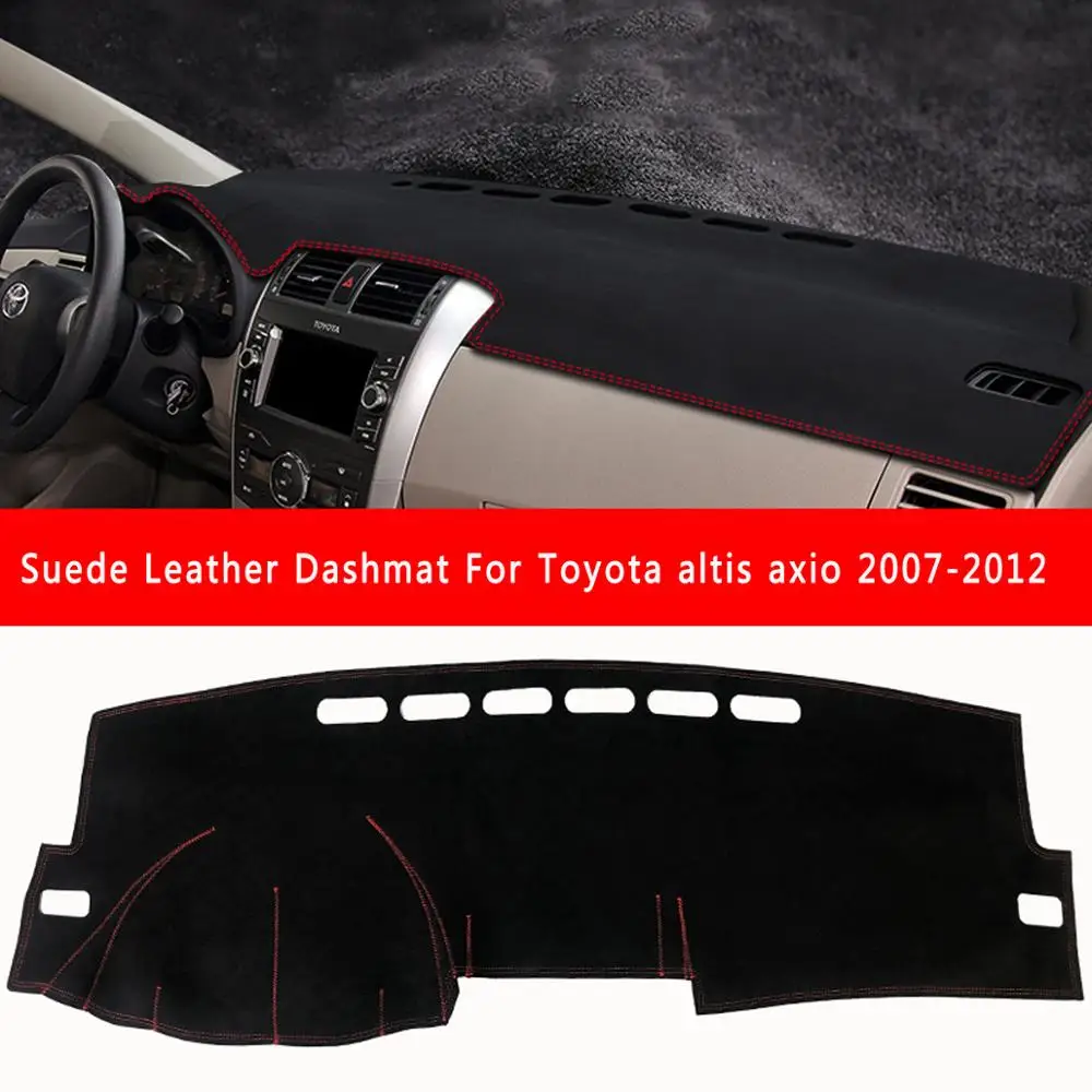 Для Toyota Corolla G10 Altis Axio Auris 2007 2008 2009 2011 2012 замшевый кожаный коврик для приборной