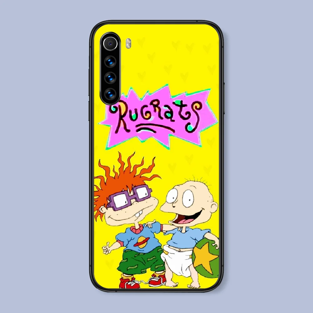 

Cartoon children Cute Rugrat Phone Case For Xiaomi Redmi Note 7 8 8T 9 9S 4X 7 7A 9A K30 Pro Ultra black Etui Trend Prime Luxury