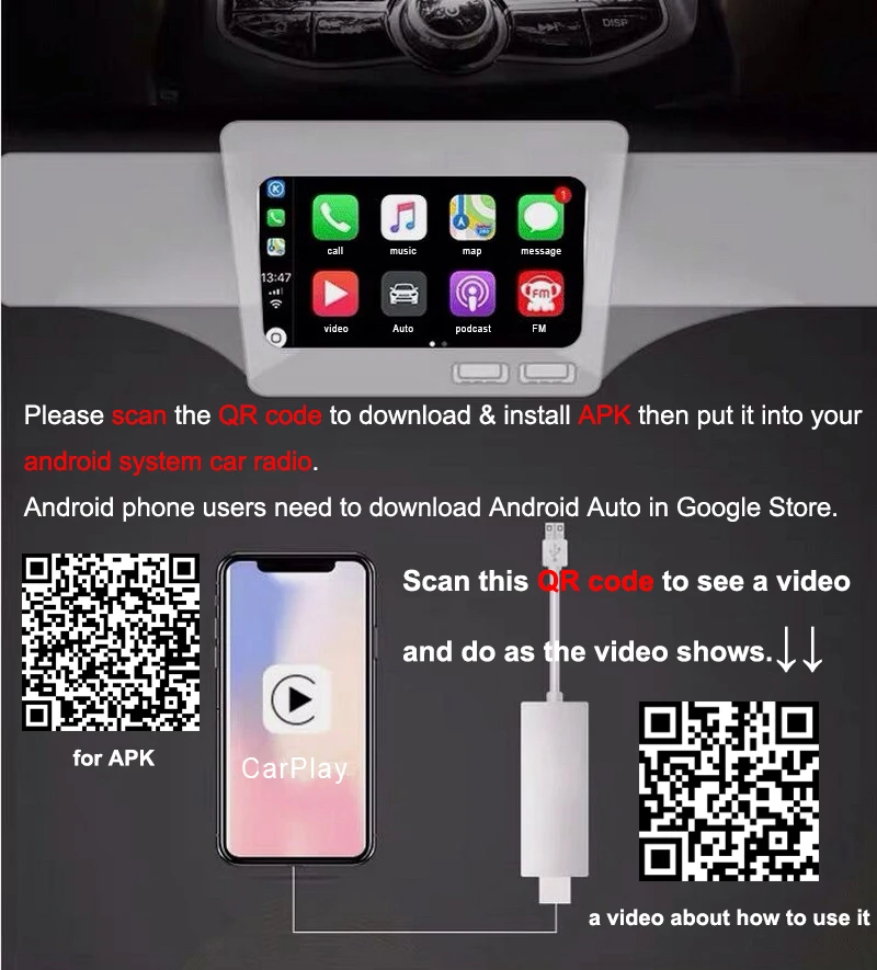 Автомагнитола 2 Din 7 дюймов GPS Android + Carplay TF BT Wi-Fi FM Airplay Mirror Link iOS Siri | Автомобили и