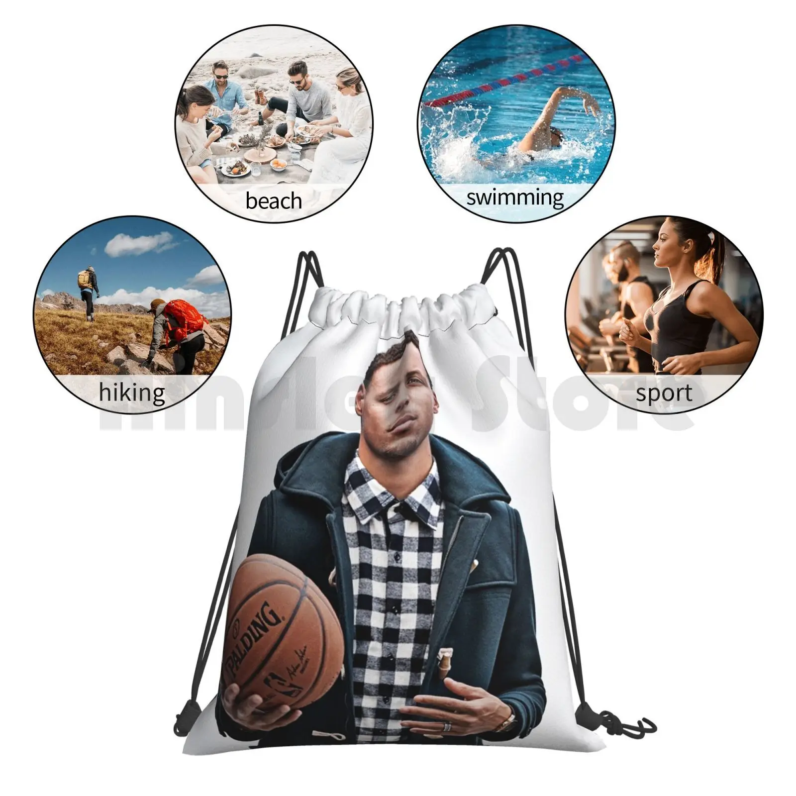 

Backpack Drawstring Bags Gym Bag Waterproof James James Basketball Holiday Happy Motivation Goals New Years Resolutions