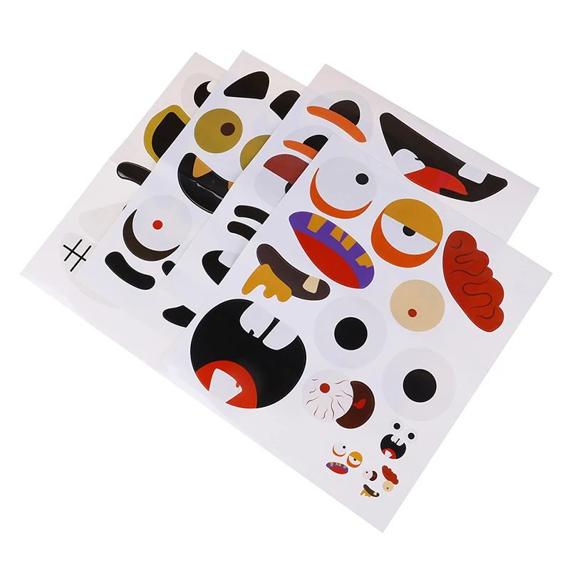 1 шт. забавная тыква на Хэллоуин гримаса наклейка трюк угощение вечерние для