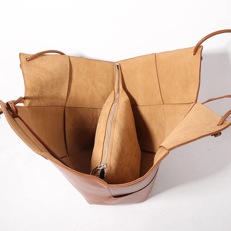 Шнурок большая корзина мягкая кожаная сумка роскошная дизайнерская женская