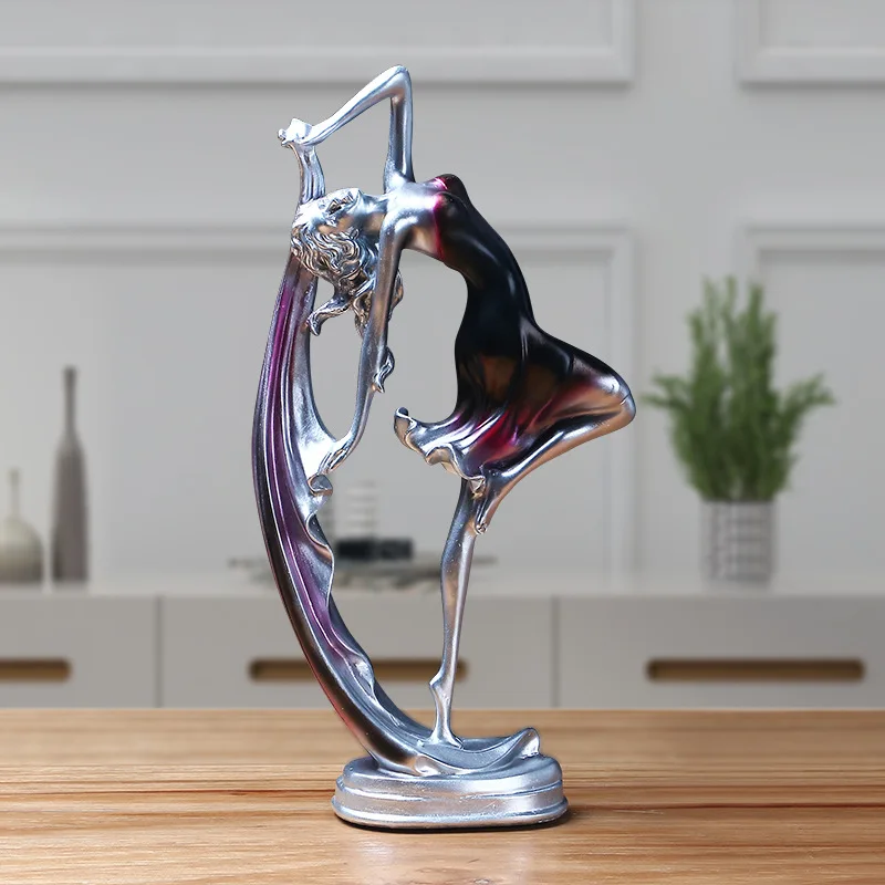 

European-style Beauty Elegant Characters Crafts Creative Home Decorations Living Room Wedding Gifts Dancing Girls Ornaments