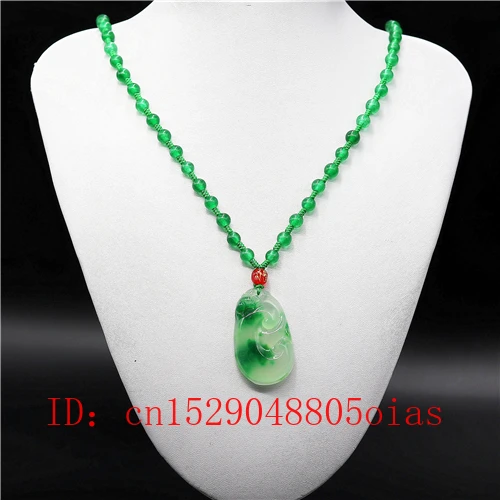 Натуральный Зеленый Изумрудный нефрит Pixiu кулон ожерелье Jadeite ювелирные изделия