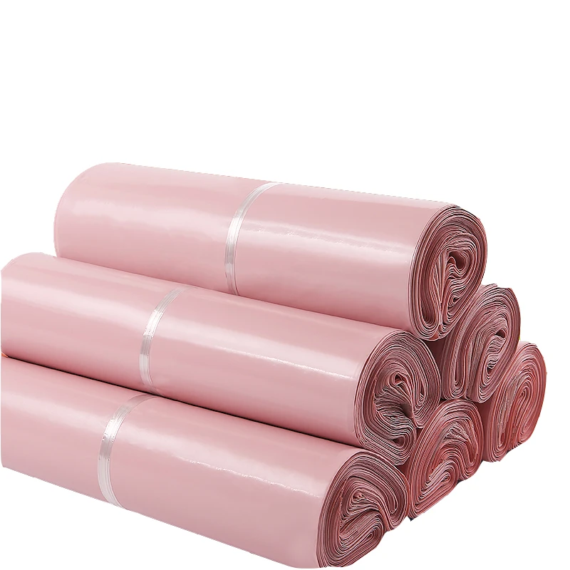 

Light Pink Poly Mailer Express Bag Envelope Plastic Shipping Self Adhesive Delivery Packaging Gift Clothing Bag Post Custom Logo