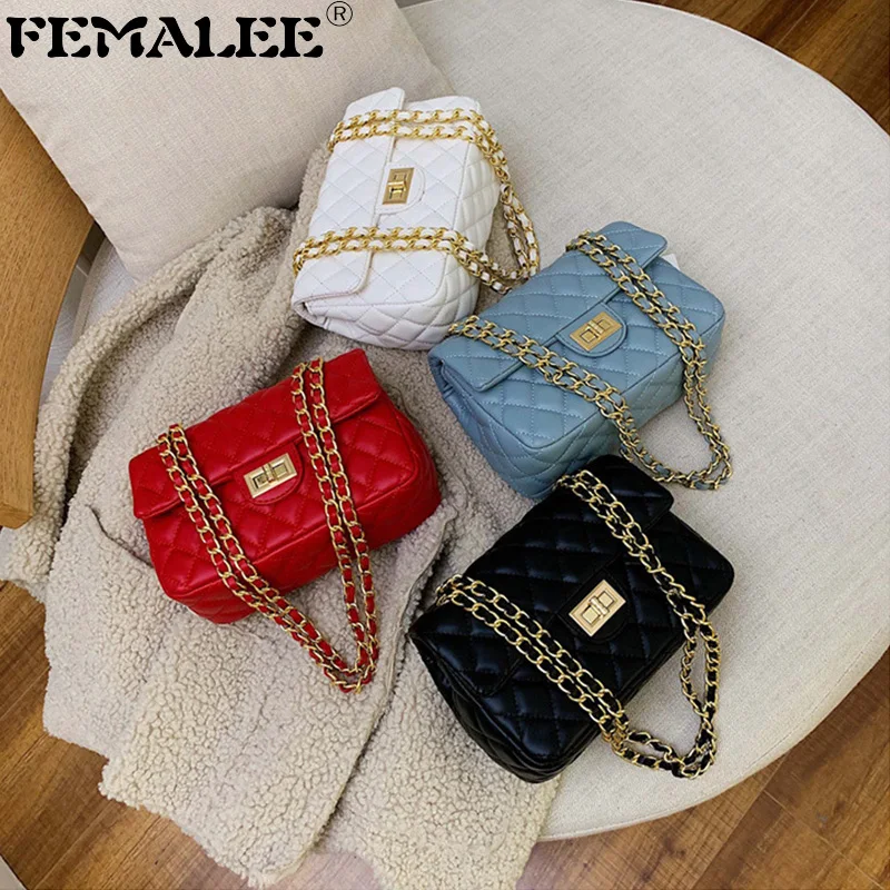 Модные женские клетчатые сумочки с классической нитью 2021 Корейская шикарная