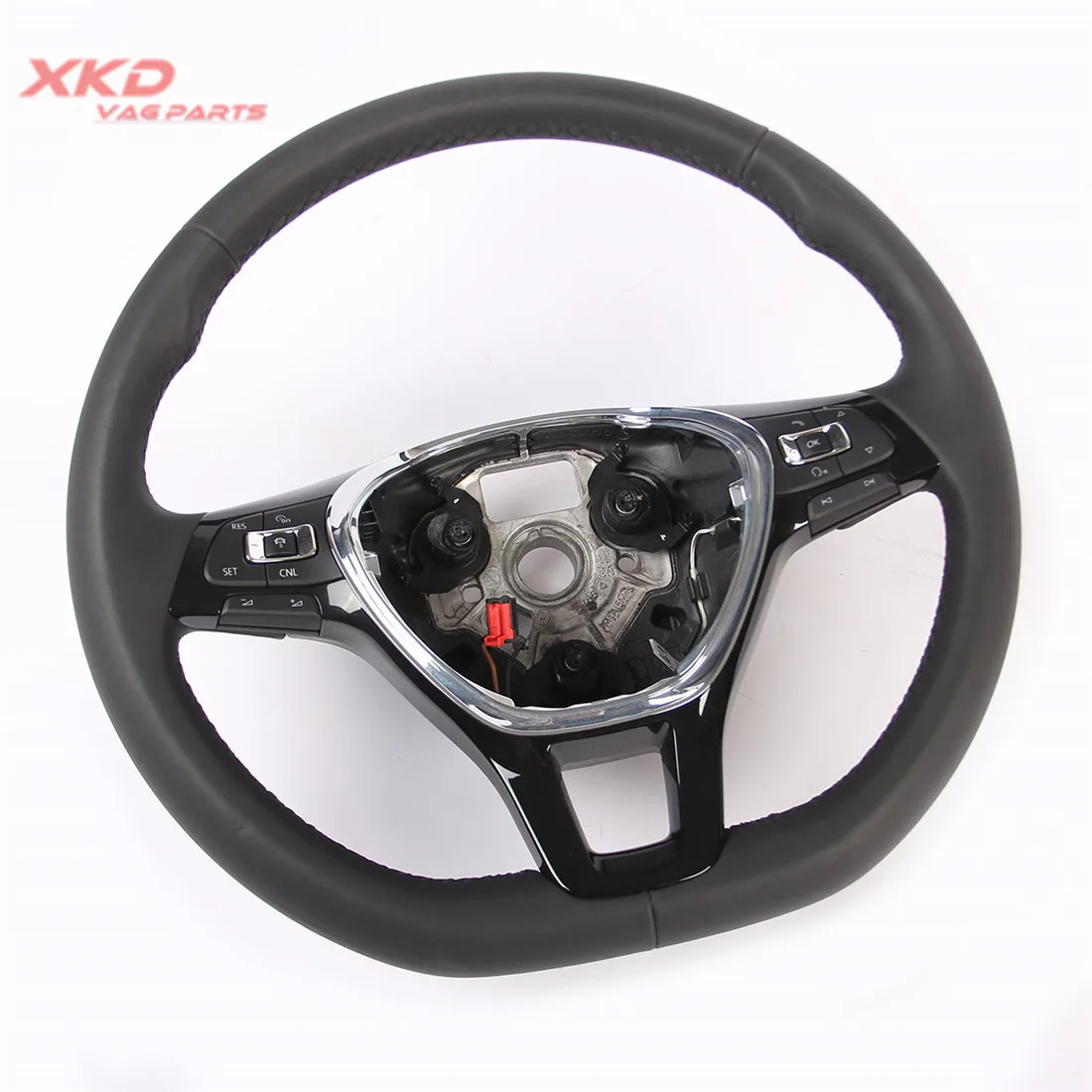 Черное многофункциональное рулевое колесо с подогревом Tiptronic подходит для Jetta MK6