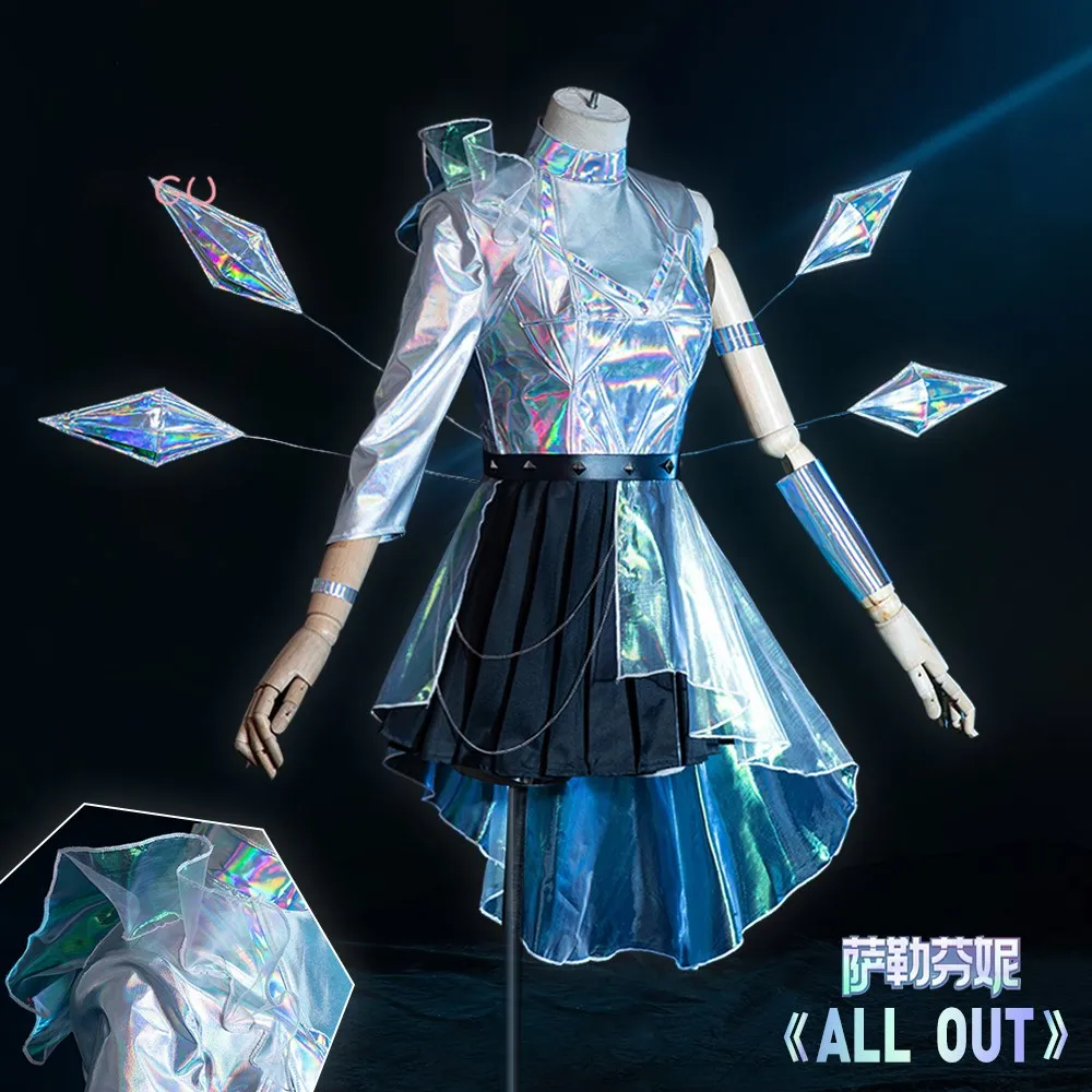 Косплей косплей KDA Серафин из игры LOL костюм All Out More 2020 для косплея платья юбка