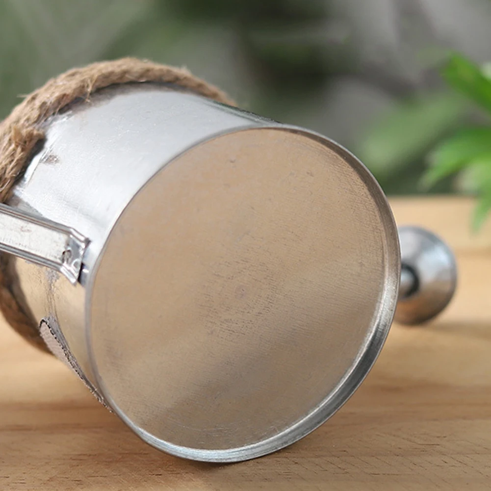 Винтажный цветочный горшок металлический ручной лейки суккулент Плантатор