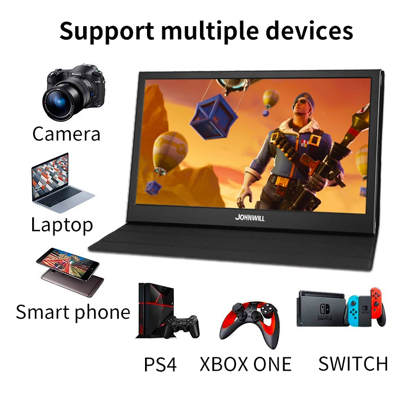15," дюймовый монитор ips сенсорный экран ЖК-ПК Raspberry Pi 1920x1080 ips портативный HDMI USB игровой монитор компьютер для PS4 Xbox360