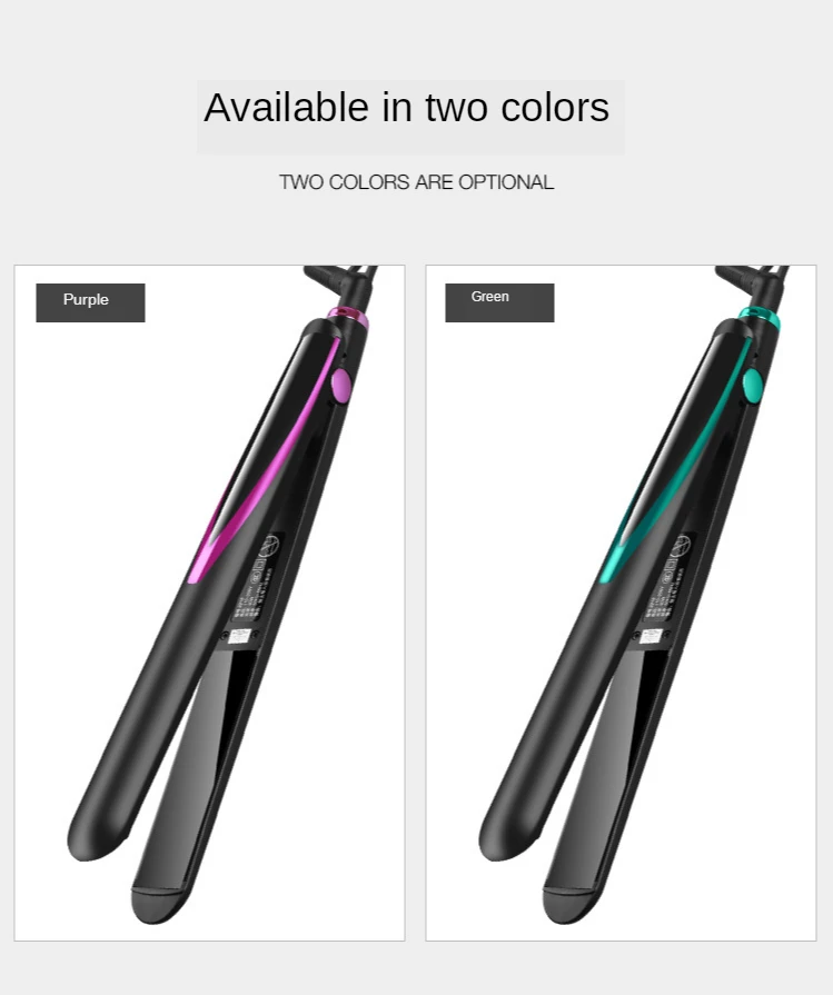 

Quick Heat Hair Straightener Splint Curling Iron Hair Straightening 2 In 1 Electric Splint Anion Curly Hair Flat Iron