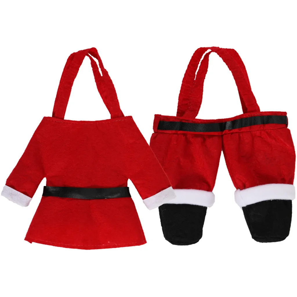 2Pcs New Reusable Christmas Candy Bags Santa Claus Dress Pants Xmas Design christmas presents Gifts Bag cadeau noel navidadF1010 | Дом и сад