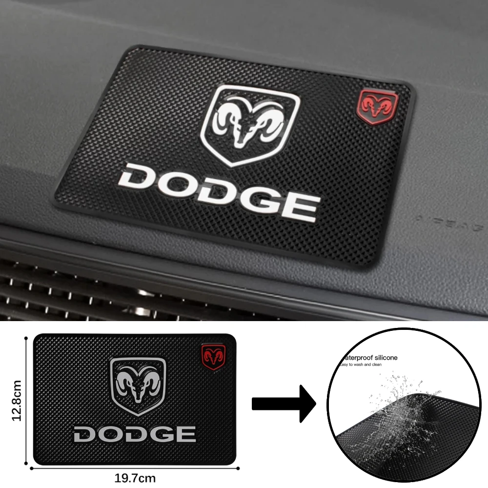 

Waterproof Phone Holder Anti-Slip Mat Car PVC Non-Slip Dashboard Pad For Dodge Caliber Ram 1500 Caravan Charger Grand Journey