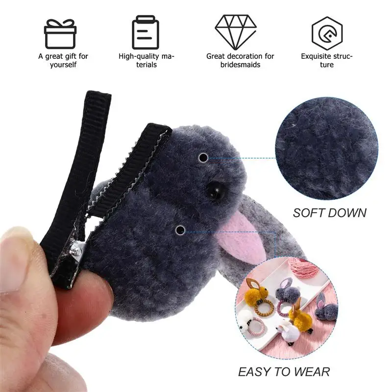 10 шт. пасхальные яйца повязка на голову плюшевые заколка для волос в виде кролика