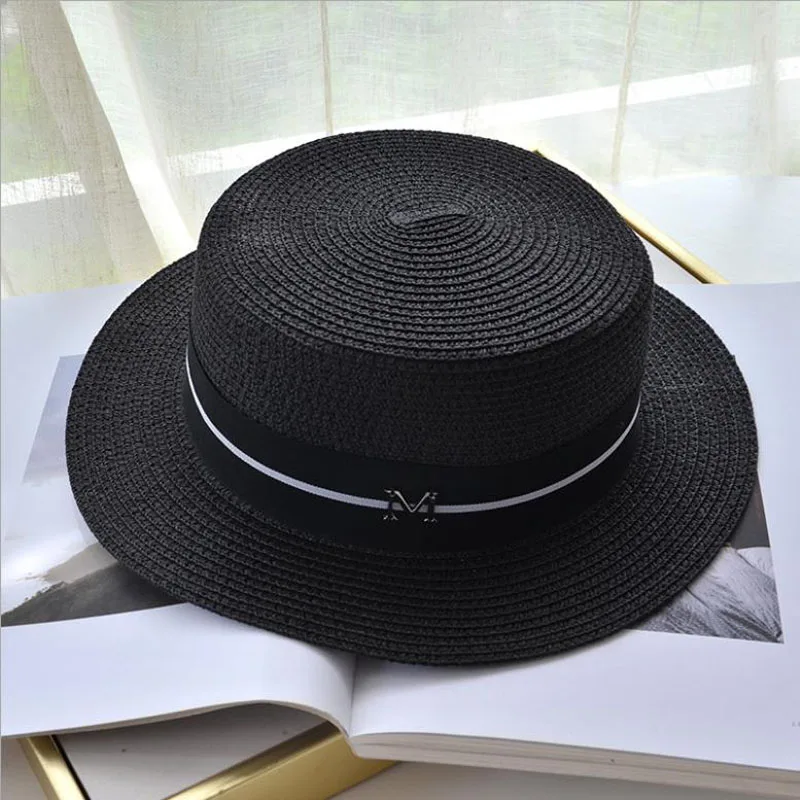Шляпы для женщин женская шляпа от солнца летняя соломенная с буквой M летние