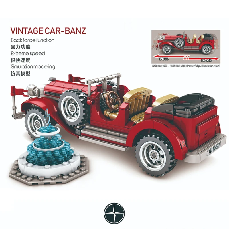 Лего Technic Creator Expert Series Конвертируемые автомобили строительные блоки модель