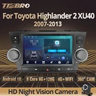 Автомагнитола 2DIN, Android 10, для Toyota Highlander 2, XU40, 2007-2013, GPS, навигация, стерео, радио, DSP, IGO
