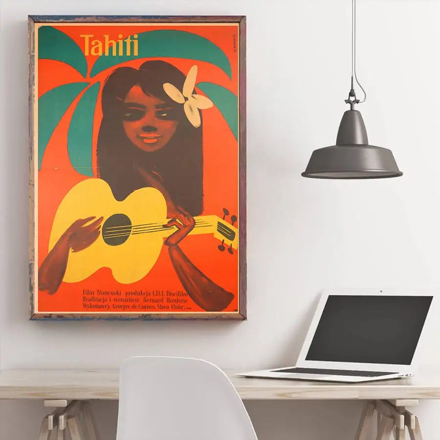 Город путешествия плакат Расположение знака ручная роспись крафт бумага