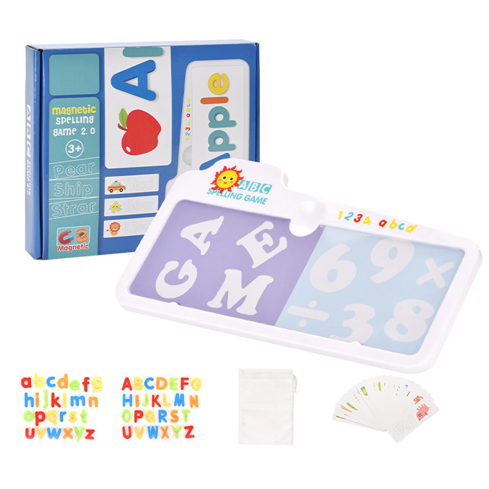

Новый детский магнитный алфавит, Набор пазлов для раннего развития, игрушка для просвещения на английском языке для детей, детские игрушки