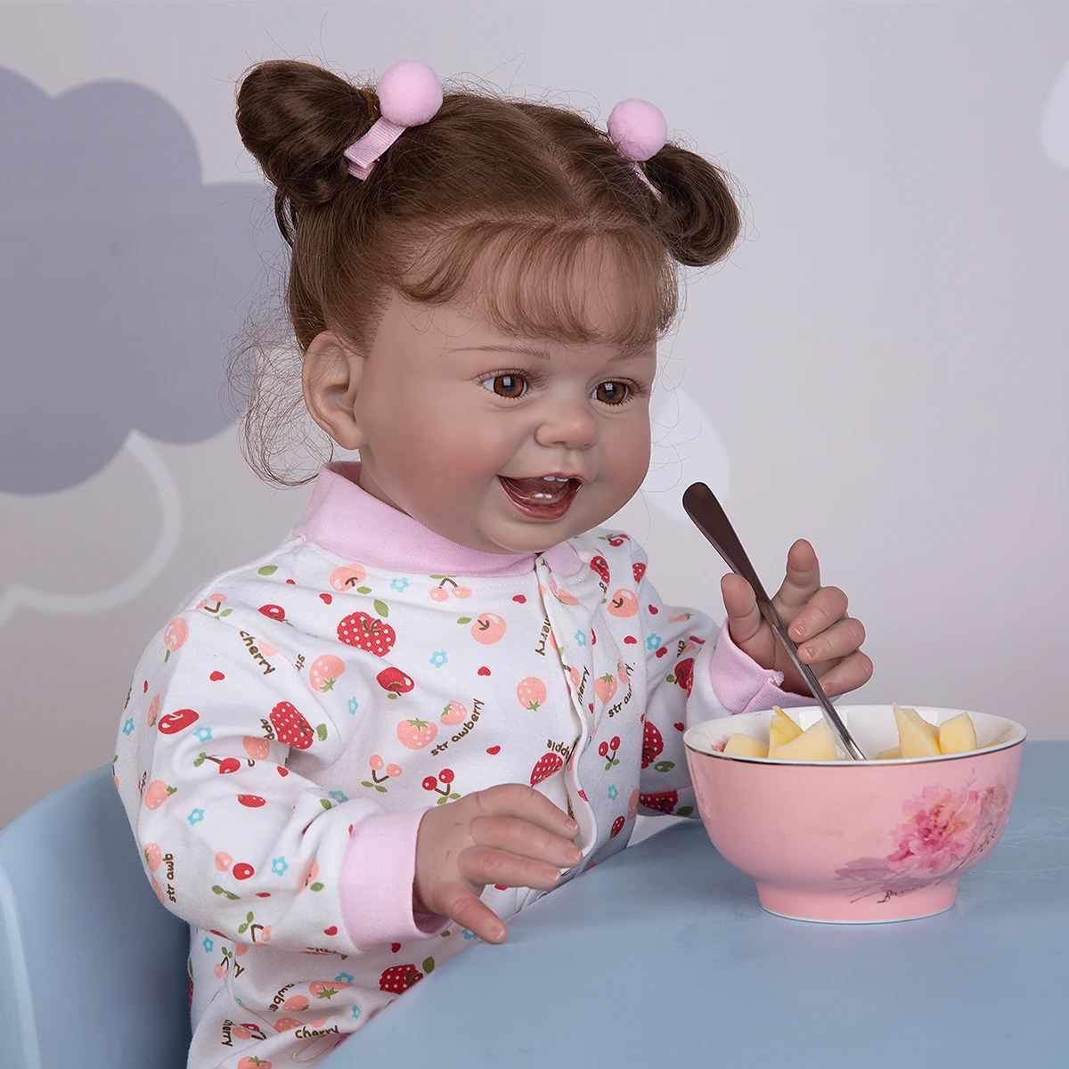 

KEIUMI 27 Inch Reborn Baby Doll Cloth Body Beautiful Doll Babies Girl For Children Playmates Birthday Gifts