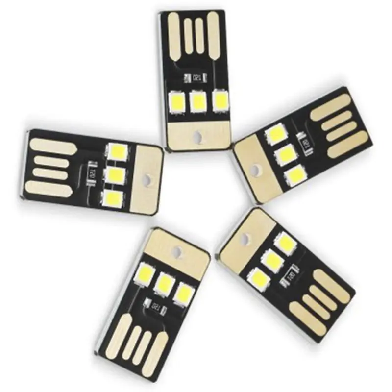5 шт. уличный миниатюрный тонкий светодиодный фонарик с USB для маленькой палатки