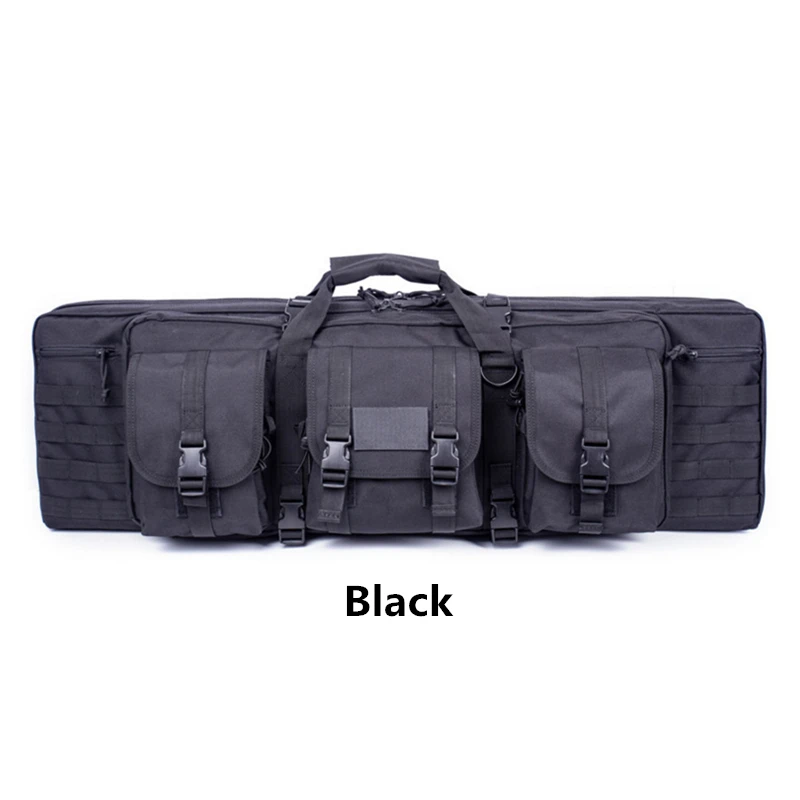 Black 4" 120 см наружные рыболовные сумки 600D Oxford тяжелые функциональные сумки большой чехол сумка для удочки камуфляжное тактическое для охоты для стрельбы сумки - Цвет: Black