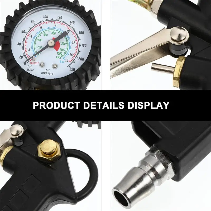 

7pcs/set Universal Auto Car Bike Motor Tyre Air Pressure Gauge Meter Device