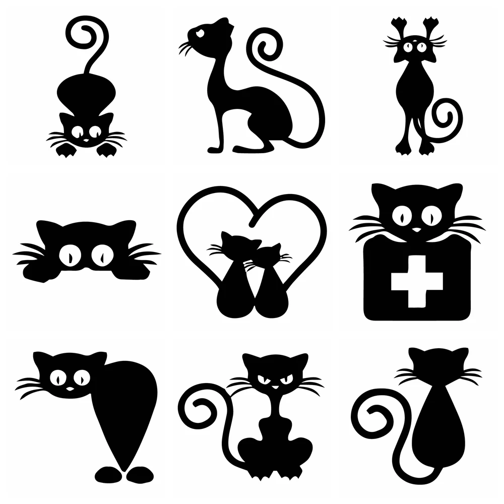 

Cartoon Cat Car Stickers Vinyl Car Stickers Cool Car Window Decor Hot Selling