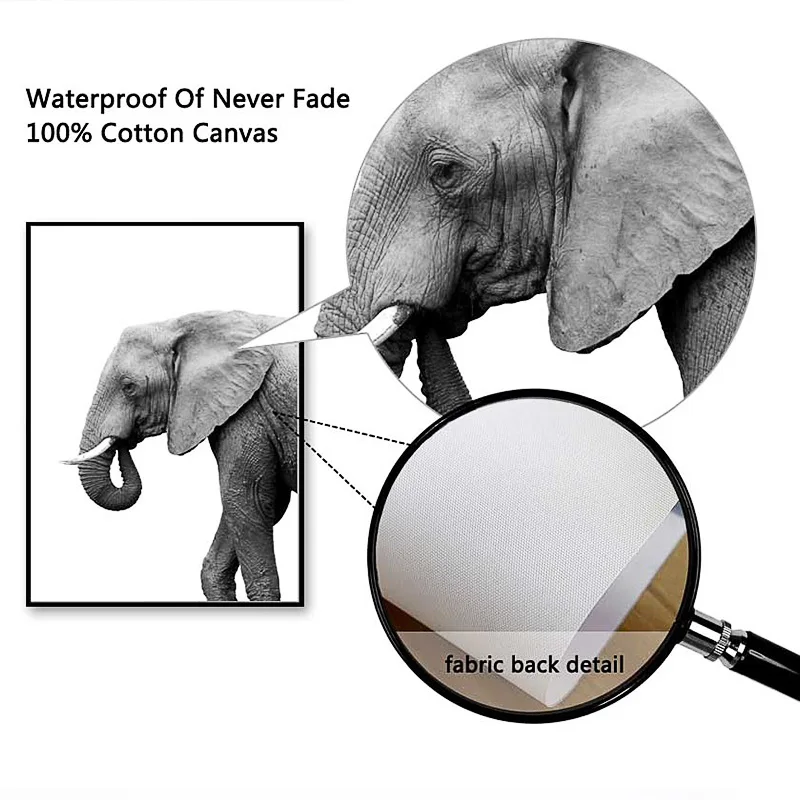 Скандинавские Африканские животные и картины с природным ландшафтом