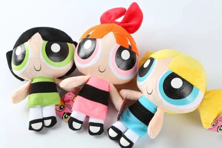 23 см Япония PPowerpuff для девочек плюшевые куклы игрушки пузыри цветок Buttercup blistina плюшевые мягкие игрушки для детей подарок для девочек