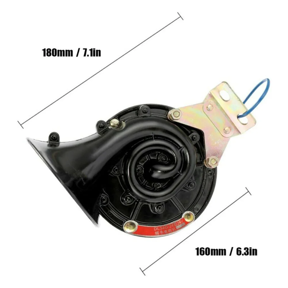 Громкий 300 дБ 24V Электрический Улитка один Воздушный Рог для автомобиля мотоцикла