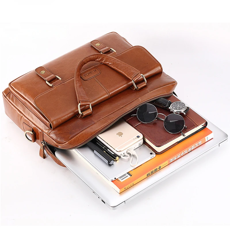 100% мужской портфель из натуральной коровьей кожи сумка для бизнеса мужская