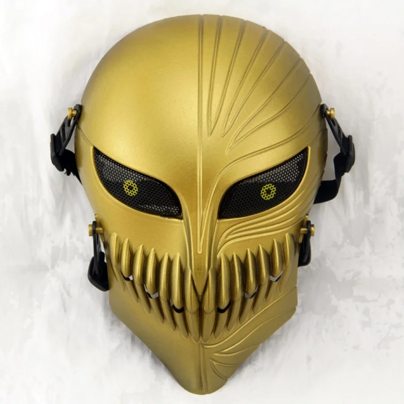 Death Ichigo Kurosaki Bleach Full Face Tactical Mask Skull Cosplay Halloween Wargame Military Army Airsoft Paintball Masks