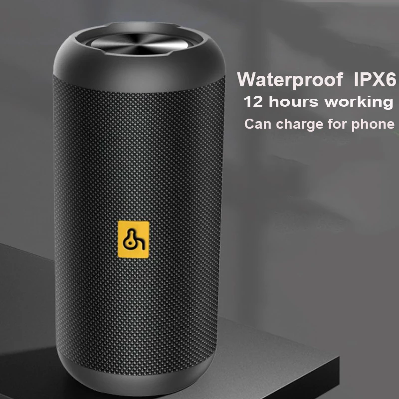 

12 hours 3600MAH Waterproof IPX6 Portable Bluetooth Speaker 20W Wireless bluetooth loudspeaker Support TF AUX USB Flash drive