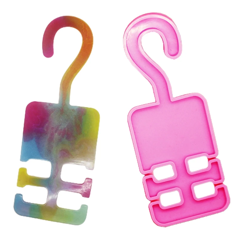 

Glossy Car Hanger Epoxy Resin Mold Hook up Casting Silicone Mould DIY Crafts Making Tool