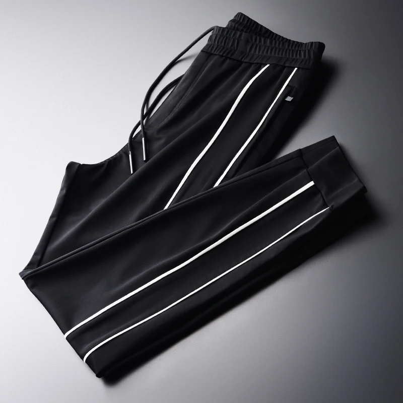 Мужские роскошные белые весенние повседневные брюки мужские большого размера 4xl