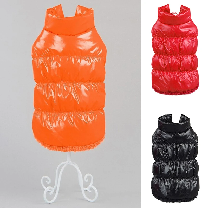Зимняя одежда для собак утолщенные теплые куртки кошек водонепроницаемая куртка чихуахуа мопса жилет