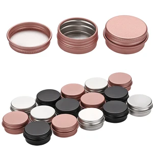 Пустые алюминиевые баночки для косметики с крышкой, баночки с кремом для глаз, оловянный металлический Кондиционер для волос, 10 шт., 10 г, 5g