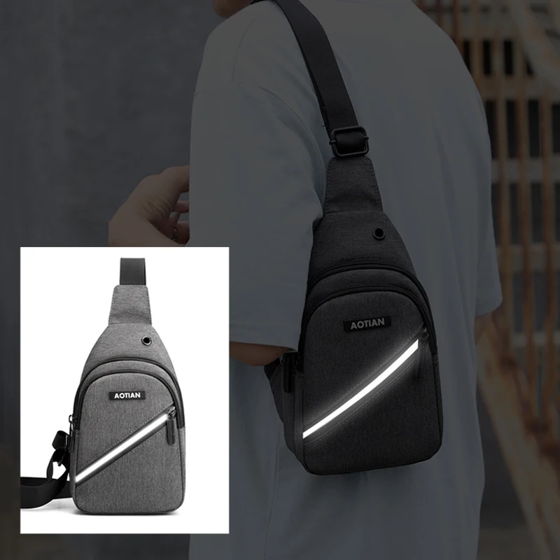 brand design oxford male crossbody bags anti theft chest bag messenger bag unisex summer school bags short trip pocket hot sale free global shipping