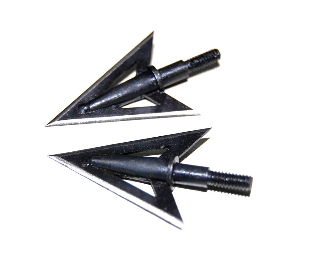 6/12pcs100Grain Sharp Hunting Broadheads Arrow Head Thread Screw in Archery Tips Points Target Shooting Steel | Спорт и развлечения